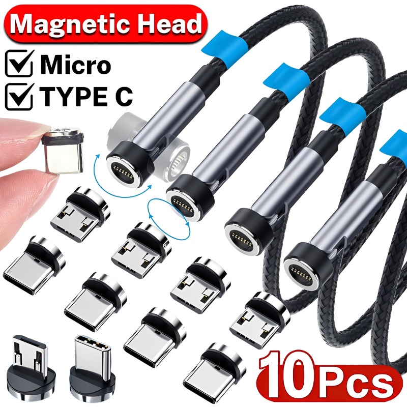 Micro Usb Cable - 10/1 шт. магнитные насадки-коннекторы Micro USB/Type