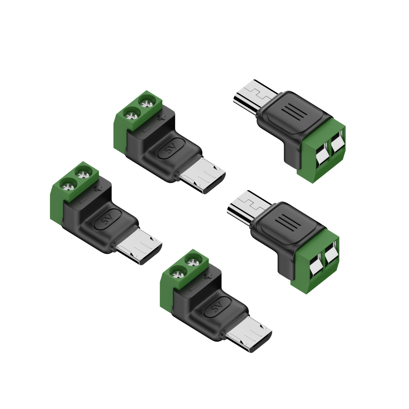 Screw Terminal Block - 5 шт. 2-контактный адаптер с винтовой