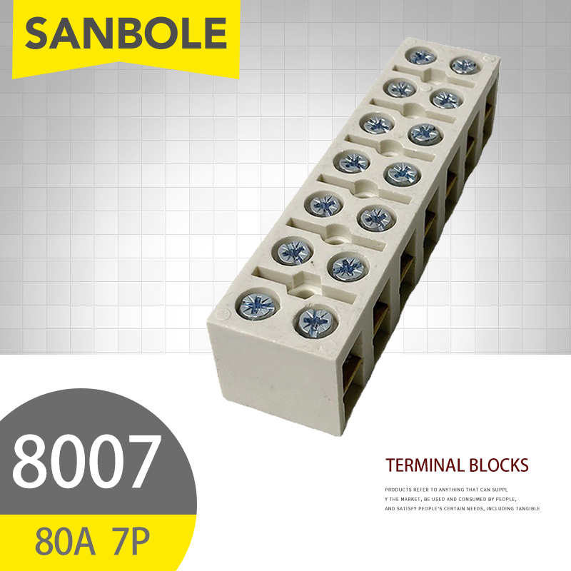 Screw Terminal Block - 10 шт., клеммные блоки 80A/7P с