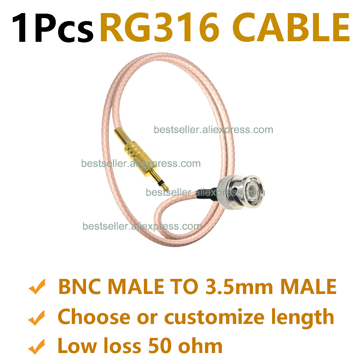 Jumper Wire Kit - 1 шт. RG316 BNC штекер на