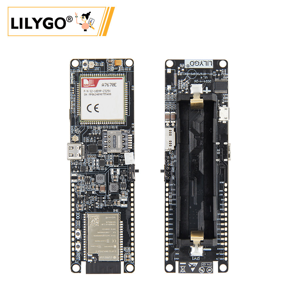 Esp32 Battery Holder Lipo - Модуль LILYGO T-A7670E ESP32, поддерживает WiFi