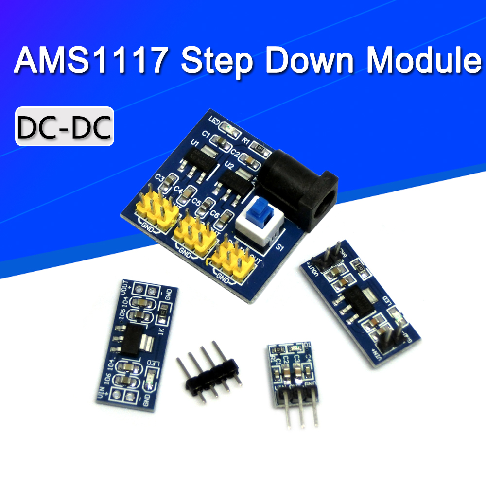 Ams1117 Module - LM1117 AMS1117 4,5-7V поворот 3,3 V