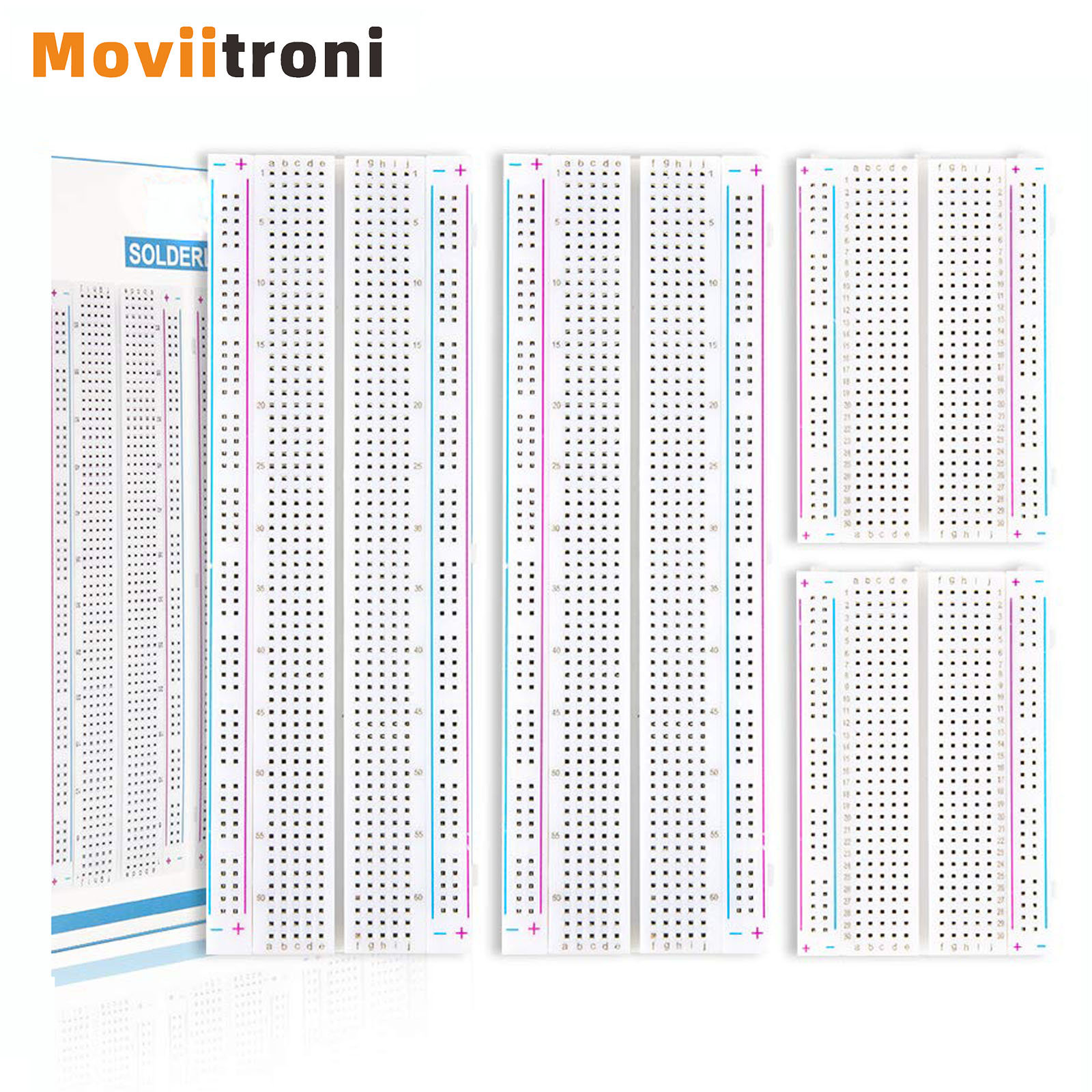 4 шт., 400/830 точек, макетная – обзор и цена Breadboard 400 Point