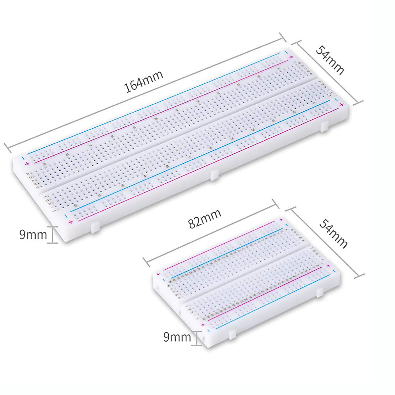 4 шт., 400/830 точек, макетная – обзор и цена Breadboard 400 Point