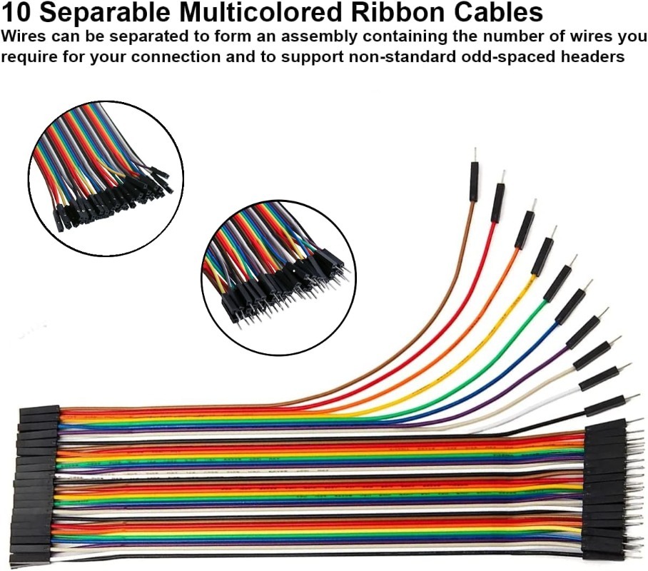 Комплект 40-контактных ленточн – обзор и цена Jumper Wire Kit