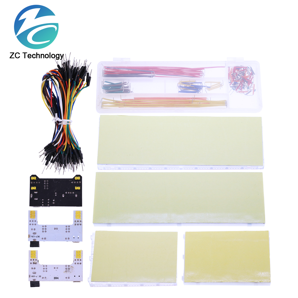 Макетная плата MB102 3,3 В/5 В – обзор и цена Breadboard 400 Point