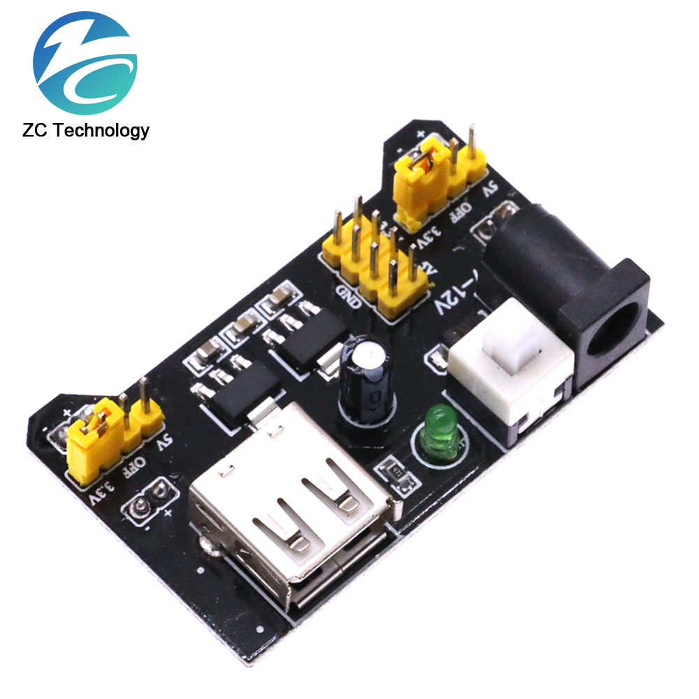 Макетная плата MB102 3,3 В/5 В – обзор и цена Breadboard 400 Point
