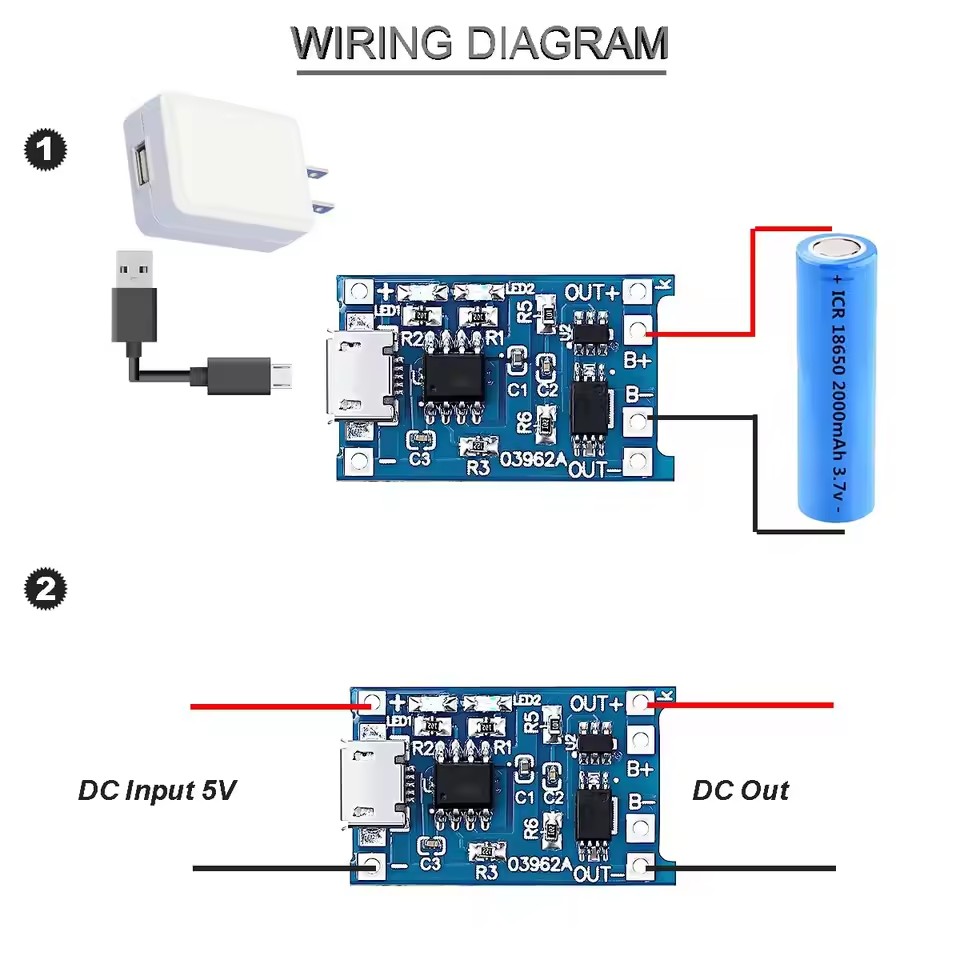 Модуль зарядки литиевых аккуму – обзор и цена Micro Usb Cable