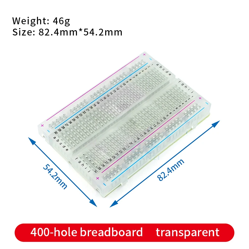 Макетная плата PCB без пайки,  – обзор и цена Breadboard 400 Point