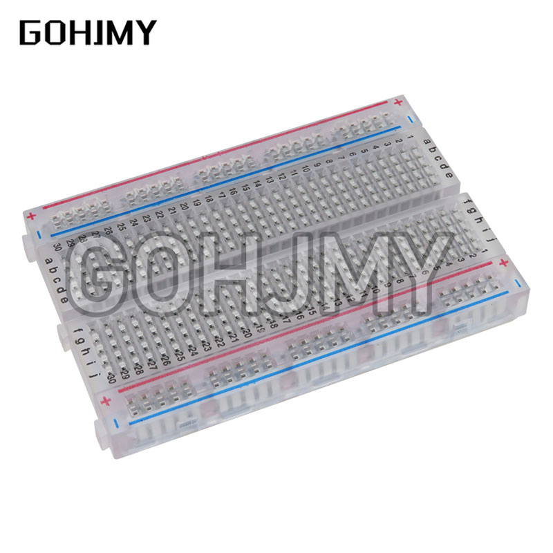 10 шт. прозрачная мини-доска д – обзор и цена Breadboard 400 Point