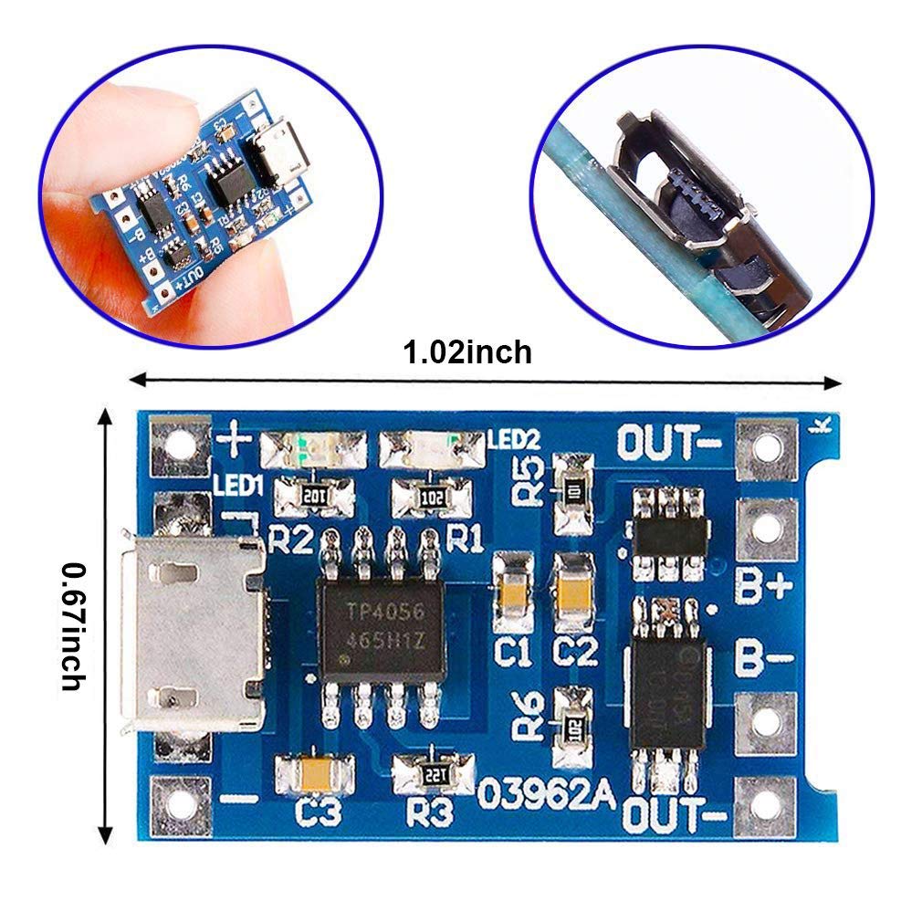 2/5 шт. Type-C Micro Mini 5V1A – обзор и цена Tp4056 Module
