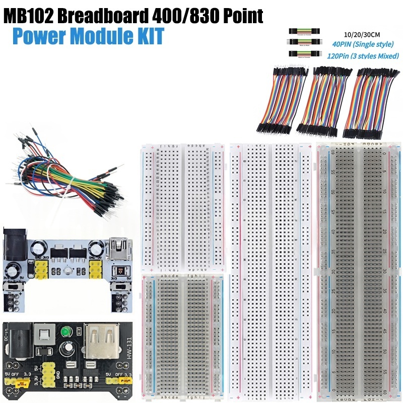 MB-102 MB102 Макетная плата 40 – обзор и цена Breadboard 400 Point