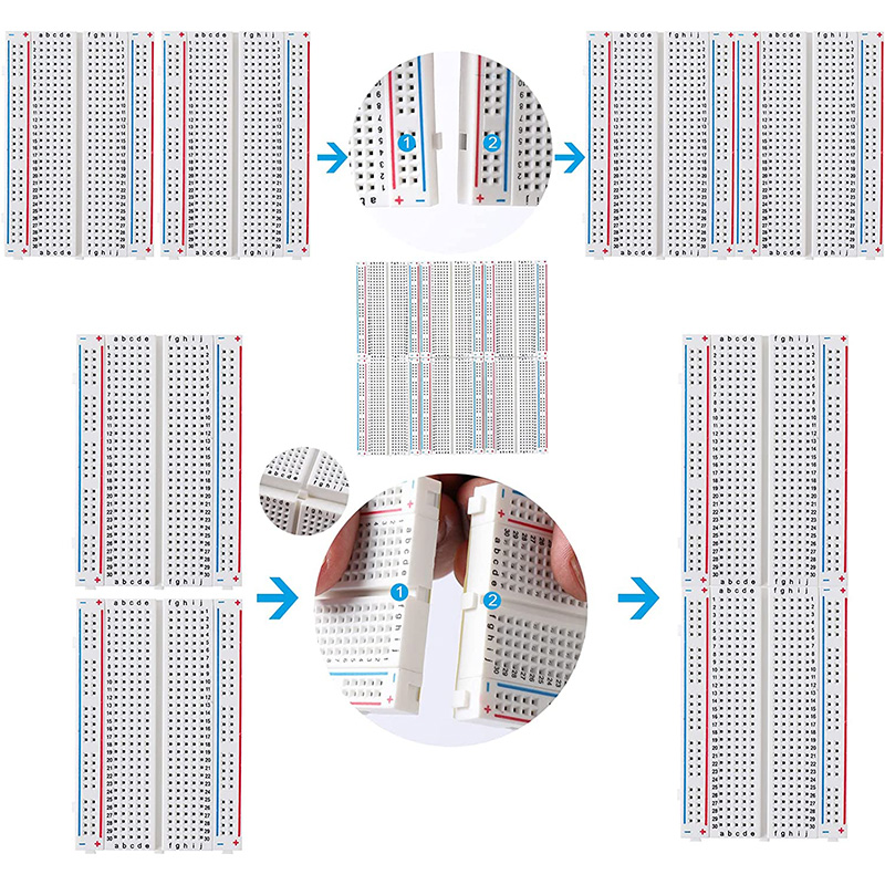MB-102 MB102 Макетная плата 40 – обзор и цена Breadboard 400 Point