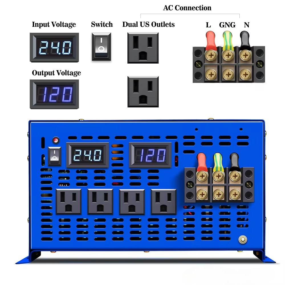 Инвертор WZRLB 8000 Вт для авт – обзор и цена Dc Dc Converter
