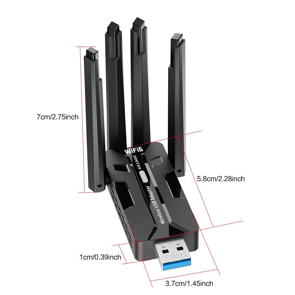 USB-адаптер Wi-Fi 6, 1800 Мбит – обзор и цена Antenna 2.4Ghz