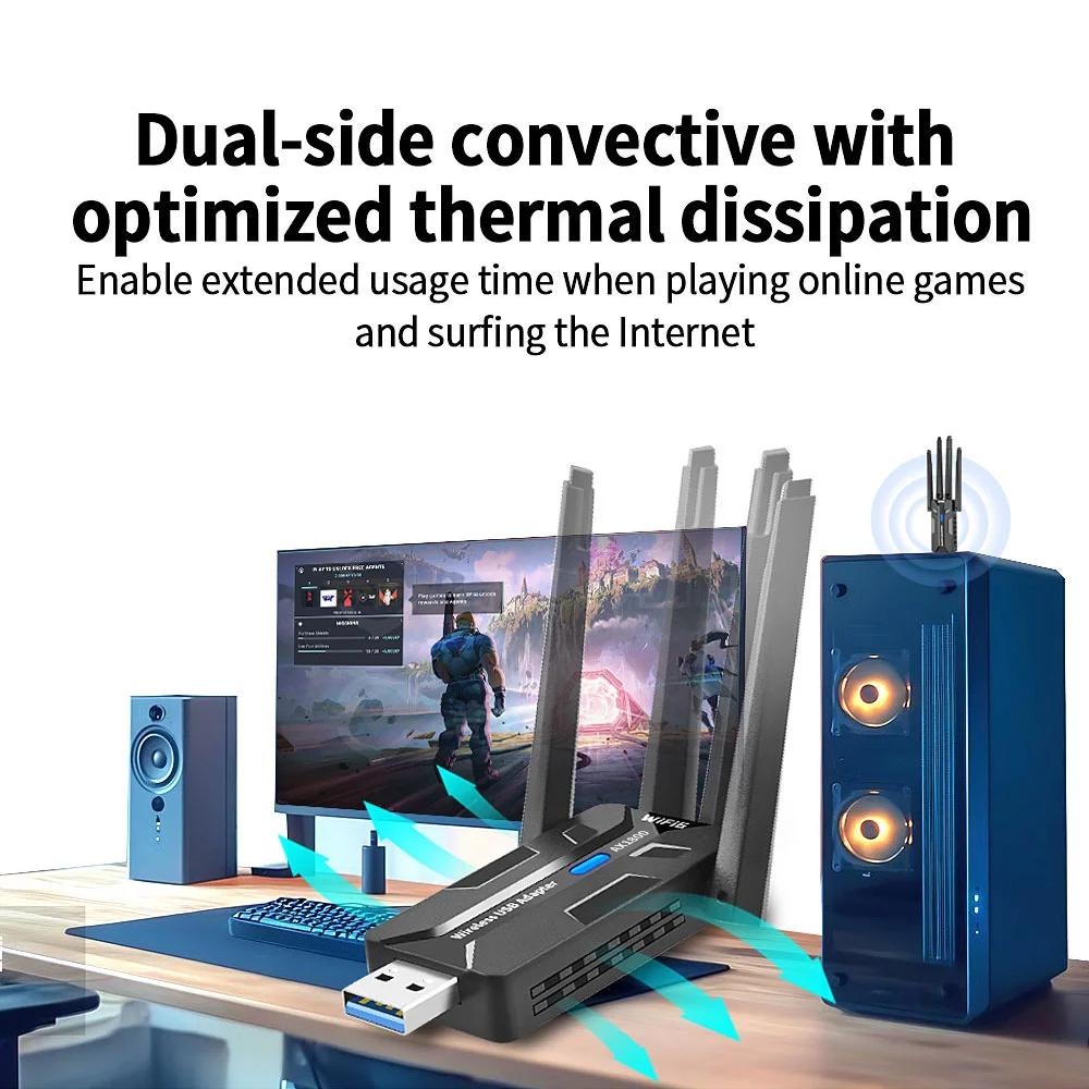 USB-адаптер Wi-Fi 6, 1800 Мбит – обзор и цена Antenna 2.4Ghz